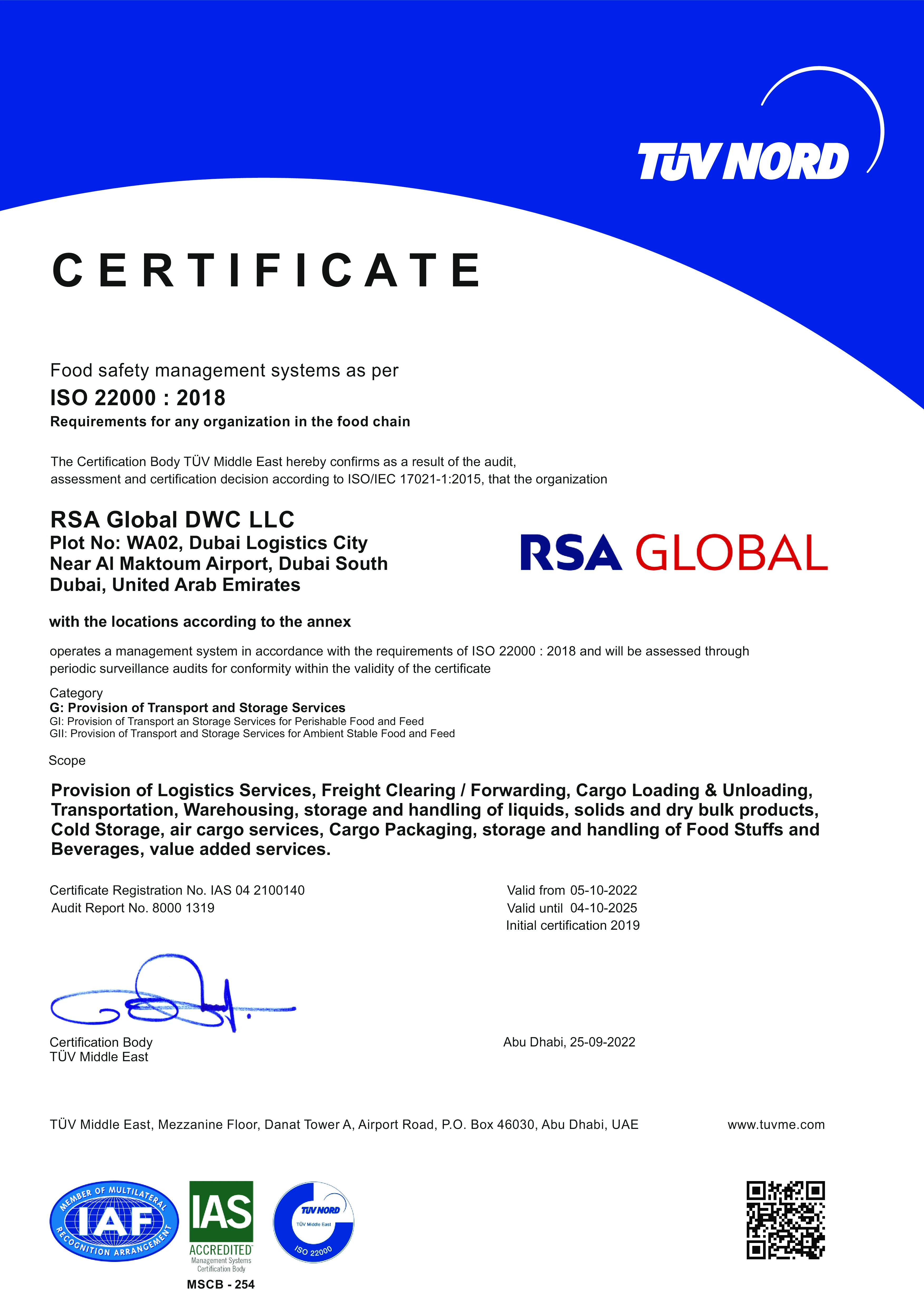 Food Safety Management System
